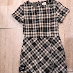 Zara girls Black and White romper/ dress kids size 7